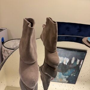 Bakers Tan Ankle Booties with Side Zipper